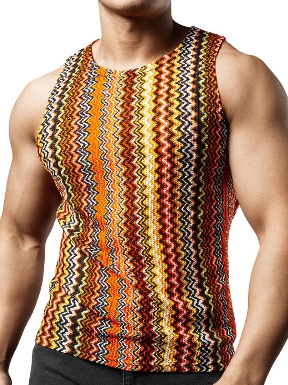 Jogal Mesh Tank Top 22" armpit to armpit unstretched Gently worn 90% polyester
